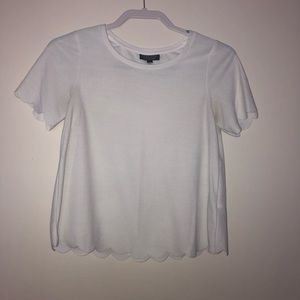 TopShop Scalloped Tee